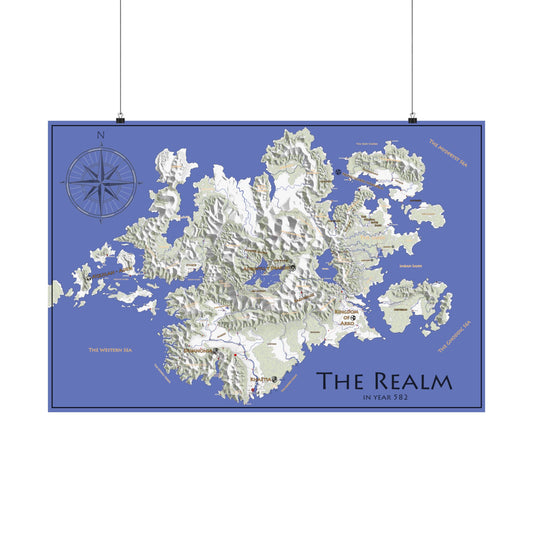 Premium Matte Poster (Realm Year 582 in Storied Seas)